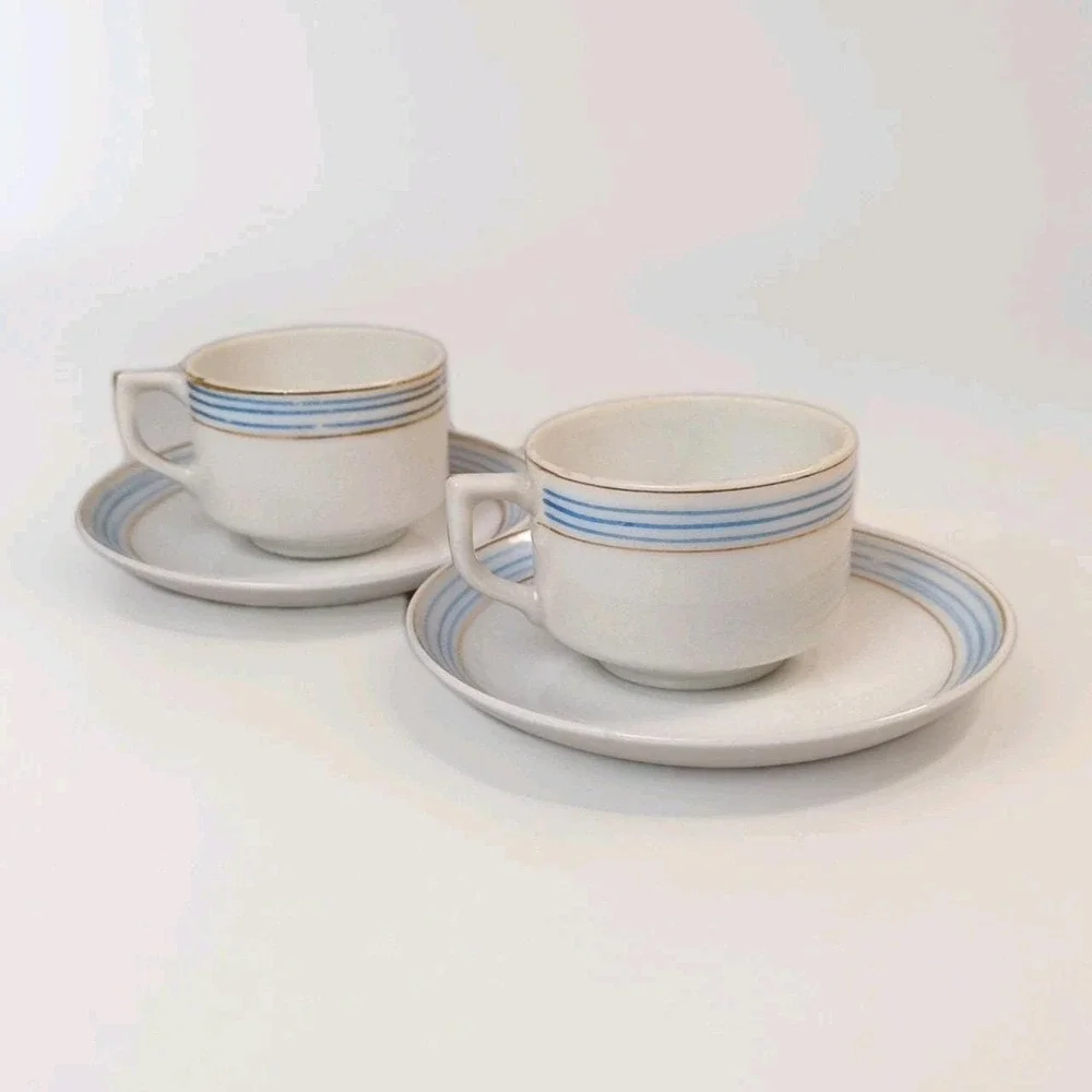 Sets Of 2 Occupied Japan Demitasse Cup and Saucer Tea Expresso Collectibles VTG